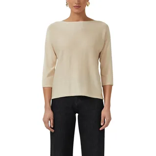 s.Oliver Damen Strickpullover – Feinstrick, U-Boot-Ausschnitt, Relaxed Fit