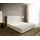 Boxspringgestell Dream-Well 180x200 cm Bouclé Creme-Weiß - Weiß,