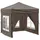 Faltpavillon 2 x 2 m inkl. 2 Seitenteile Taupe