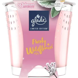 Glade Duft-Kerze im Glas Frosty Wildflowers, bis zu 27 Stunden Brenndauer, 6er Pack (6x112g)