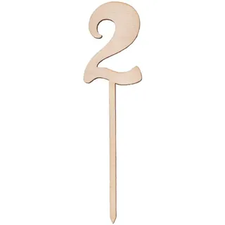 Sallys Cake Topper Zahlen - aus echtem Holz