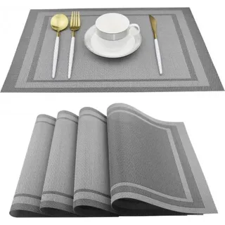 Carla Tischsets Chralduh silber One size - Silber