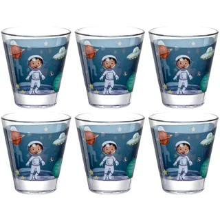 LEONARDO Gläser-Set »Weltall BAMBINI AVVENTURA« 215 ml, 6-teilig, bunt
