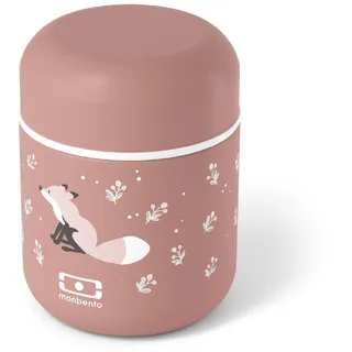 monbento - Klein Thermobehälter für Essen Kinder MB Capsule Fox - Fuchs - Auslaufsicher & Lebensmittelbehälter - Klein Lunchbox Hält Speisen bis zu 5 Stunden Warm/Kalt - Thermo Lunchbox - Rosa Zimt