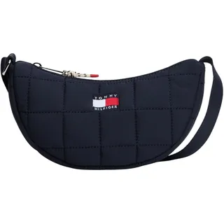 Tommy Hilfiger Kinder Unisex Bauchtasche Wavy Flag Quilted mit Reißverschluss, Blau (Space Blue), Einheitsgröße