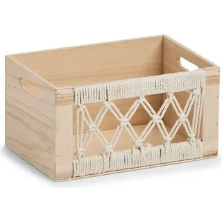 Zeller Aufbewahrungskiste Boho 30 x 20 x 16 cm 1-tlg. braun