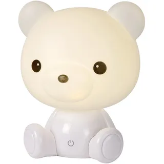LUCIDE DODO BEAR - Tischlampe Kinderzimmer - LED 3 StepDim - 1x3W 4000K - Weiß