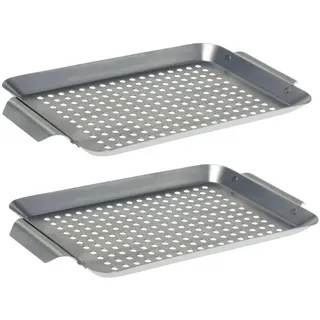 bremermann Grillkorb Ø 30 cm Edelstahl Silber