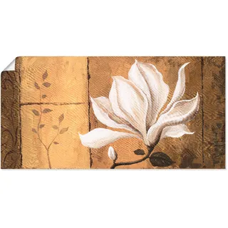 Artland Wandbild »Magnolie an Gold-Braun«, Blumen, (1 St.), als Leinwandbild, Poster in verschied. Größen, beige