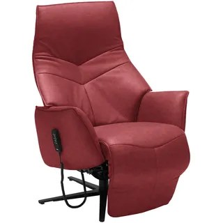 Himolla Relaxsessel , Rot , Metall , Echtleder , Rindleder , Uni , 74x84x113 cm , Blauer Engel, Goldenes M, Emas , Lederauswahl, Stoffauswahl, Relaxfunktion, Netzbetrieb , Wohnzimmer, Sessel, Ledersessel