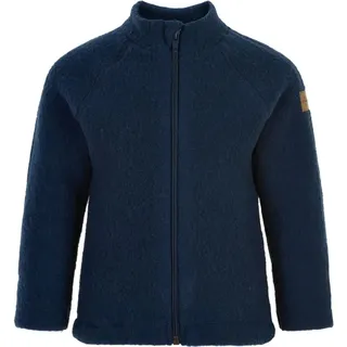 Mikk-line Wollwalk Jacke Baby & Walkjacke Kinder 92 Blue Nights – Wollfleece Jacke Baby & Wolljacke aus Merinowolle – Winterjacke & Übergangsjacke, Oeko-Tex & Kratzfrei