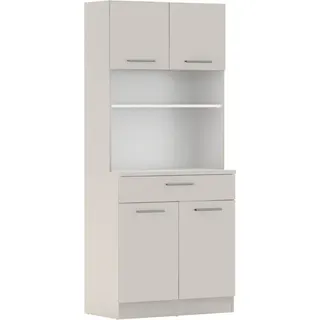 Kondela Viertüriges Sideboard Domis New - Kaschmir - Silber