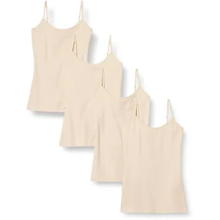 Amazon Essentials Damen Slim Fit Camisole 4er Pack Beige X-Large