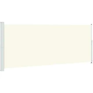 vidaXL Seitenmarkise Ausziehbar 200x500 cm Creme - Creme