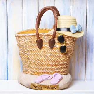 Kremers Schatzkiste Spardose Urlaubskasse Strandtasche Urlaub Kasse Sparschwein