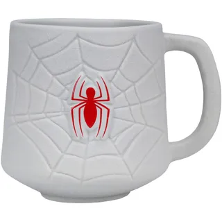 Spiderman Netz-Becher - Offiziell lizenziertes Marvel-Keramiktasse, neuartiges Geschenk für Spidey-Fans, Disney Merchandise, 450 ml (15 fl oz)