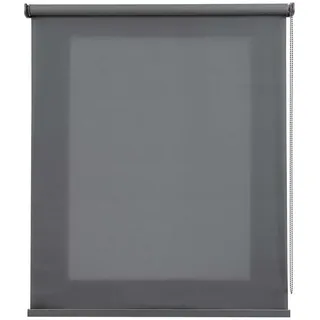 Storesdeco Rollo| Grau, 180 cm x 180 cm , Dunkelgrau , Kunststoff , Uni , Rechteckig , 180x180 cm , Ce , Heimtextilien, Vorhänge, Rollos