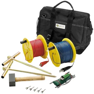 CHAUVIN ARNOUX P01102021 Test Kit Erdung, 3P, 50 m Spule, 10 m, Rot/Blau