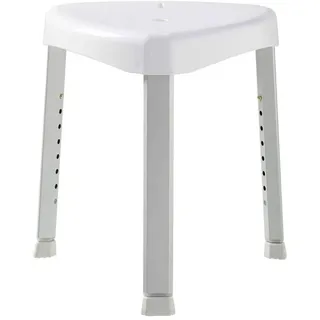 Tiger Libra Badhocker, ABS + Metall, weiß/Chrom matt, 44 x 44 cm