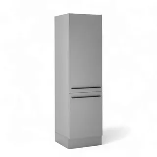 BASIC by Balculina Kühlumbauschrank Denver 60 x 211 x 57 cm Grau