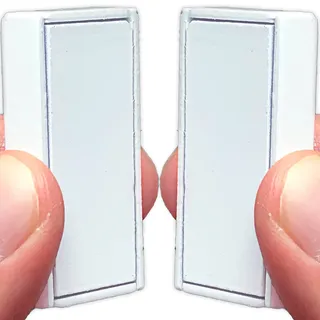 HOMIE Magnetische Duschvorhang-Gewichte 12er-Pack wasserdichte Magnete + Tragetasche, tolle Wohnkultur für Badezimmer, Liner, Flaggen und Transparente (12er-Pack, Weiß)