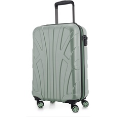 Bild von - Handgepäck Hartschalen-Koffer Koffer Trolley Rollkoffer Reisekoffer, TSA, 55 cm, ca. 34 Liter, 100% ABS Matt, Mint