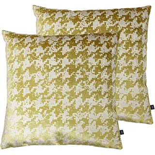 Ashley Wilde Nevado Twin Pack-Polyester-gefüllte Kissen, Gold, 50 x 50cm, 2
