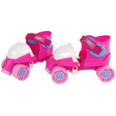 Kids Globe 720522 Rollschuhe rosa (Größenverstellbar 24-30, Inliner für Kinder, Skates mit Lernhilfe), Größe