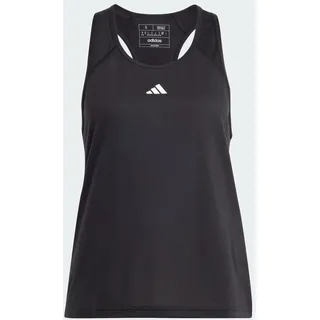 adidas Damen Train Essentials Minimal Branding Racerback Tank Top Shirt, Black, S