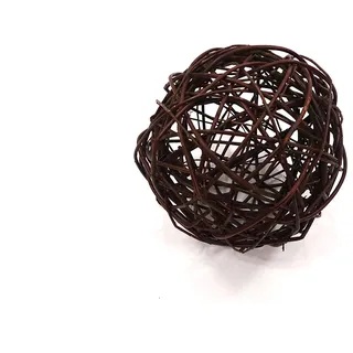 Ogrodzenia Wiklinowe Weidenkugel, 25 cm, Gartenkugeln für Außen & Innen, Dekokugel aus geflochtener Weide in 3 Größen für Garten, Balkon und Terrasse