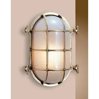 LED Wandleuchte Messing IP54 Maritim glanzvoll SIRENA Außen Lampe Haus Eingang