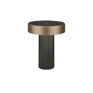 Briloner LED Tischlampe kabellos 16x20 cm Kunststoff/Metall IP44 Dimmbar Anthrazit-Bronze metallic
