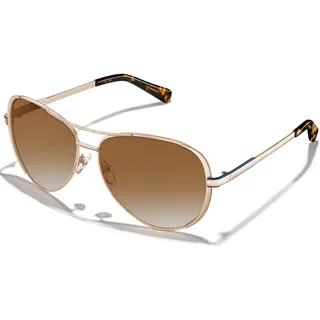 CARFIA Pilotenbrille Damen Sonnenbrille, Polarisierte Verspiegelte Hoch UV Schutz Brille mit Ledertasche CA5388
