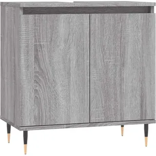 vidaXL Badschrank Grau Sonoma 58x33x60 cm Holzwerkstoff - Grau