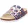 Fussbettpantoffel Blau/Rot 37