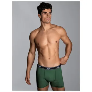 TRIGEMA Boxer "TRIGEMA Bequeme Pants mit Webgummibund", Herren, Gr. XL, 1 Stk., grün (efeu), 95% Baumwolle, 5% Elasthan, Unterhosen
