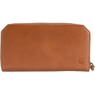 Carhartt Leder Clutch, Geldbörse Damen - Braun - Einheitsgröße