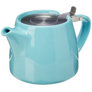 Tea PeopleForlife FST-400-TUR Stump Teekanne 400 ml, türkis, Keramik