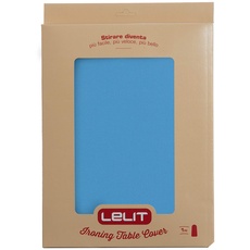 Lelit PA019 Blaue gepolsterte Bügelbrettdecke, 125x40 cm, Polyester