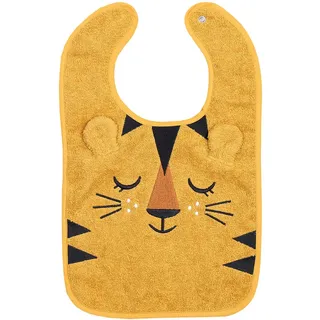 Patinio Lätzchen , Gelb , Textil , Tiger , 25x40 cm , Gots, Oeko-Tex® Standard 100 , Schlafen, Babytextil-Kollektionen