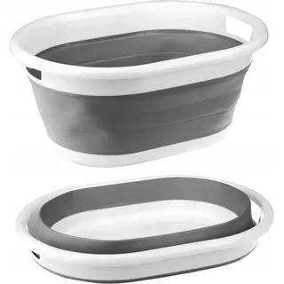 Faltbarer Wäschekorb, Badewanne, Schüssel, Silikonbecken mit Abfluss