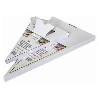 SCHNEIDER Einweg-Spritzbeutel, geschlossene Spitze, Doppelt extrudierter Spritzbeutel mit glatter Innenseite und Abreißperforation, 1 Packung = 100 Stück, 350 x 240 mm, 75my