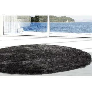 Bruno Banani Hochflor-Teppich »Alga« rund 40 mm Höhe Uni-Farben, besonders weich und kuschelig Bruno Banani Ø 160 cm 1 Stk.