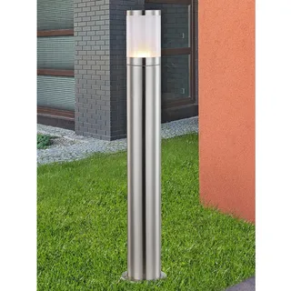 GLOBO Außenleuchte Edelstahl 80,0 cm 1x E27 silber