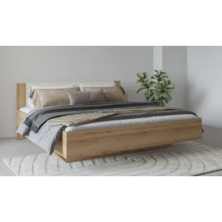 Home Affaire »Bitry, Breite 160 bzw. 180 cm, moderner Bettrahmen«, Doppelbett in zwei Grössen beige