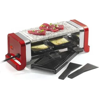 Raclette maschine 2 personen 350w rot - Kitchen Chef gr202-350r - Rot