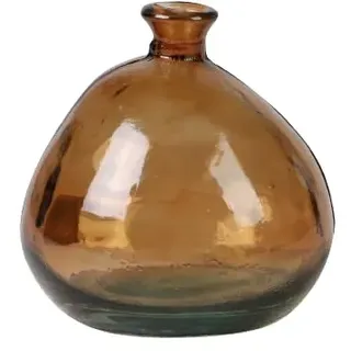 NATURAL LIVING VASE Mila 2L Bernstein AUS RECYCELTEM Glas D17CM X H18CM