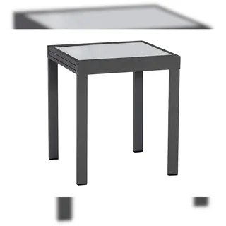 Merxx Ausziehtisch 65 x 65 x 75 cm Schwarz/Grau