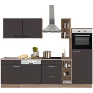 OPTIFIT Küchenzeile Kalmar 270 cm grau