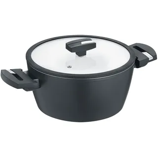 Berndes Topf Balance b.nature 24 cm, Kochtopf mit nachhaltiger Beschichtung aus Quarz, inkl. Glasdeckel, Induktion, kratzfest...